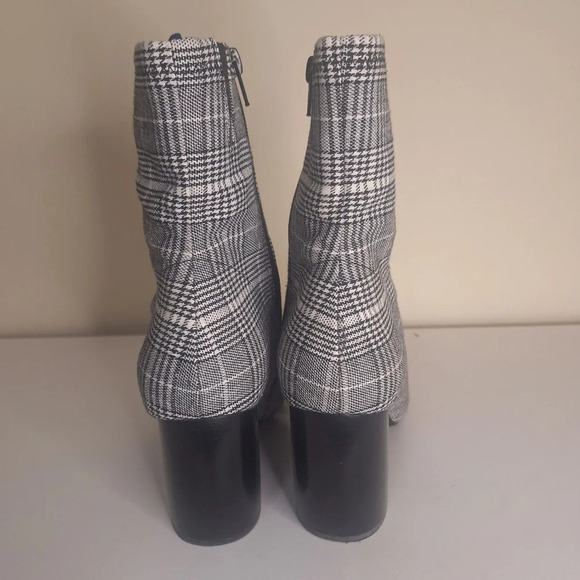 Jeffery Cambell Siren plaid side zip booties SZ 8 - Picture 3 of 11